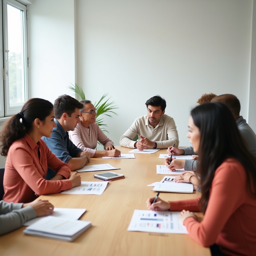 Participants engaged in a financial education seminar