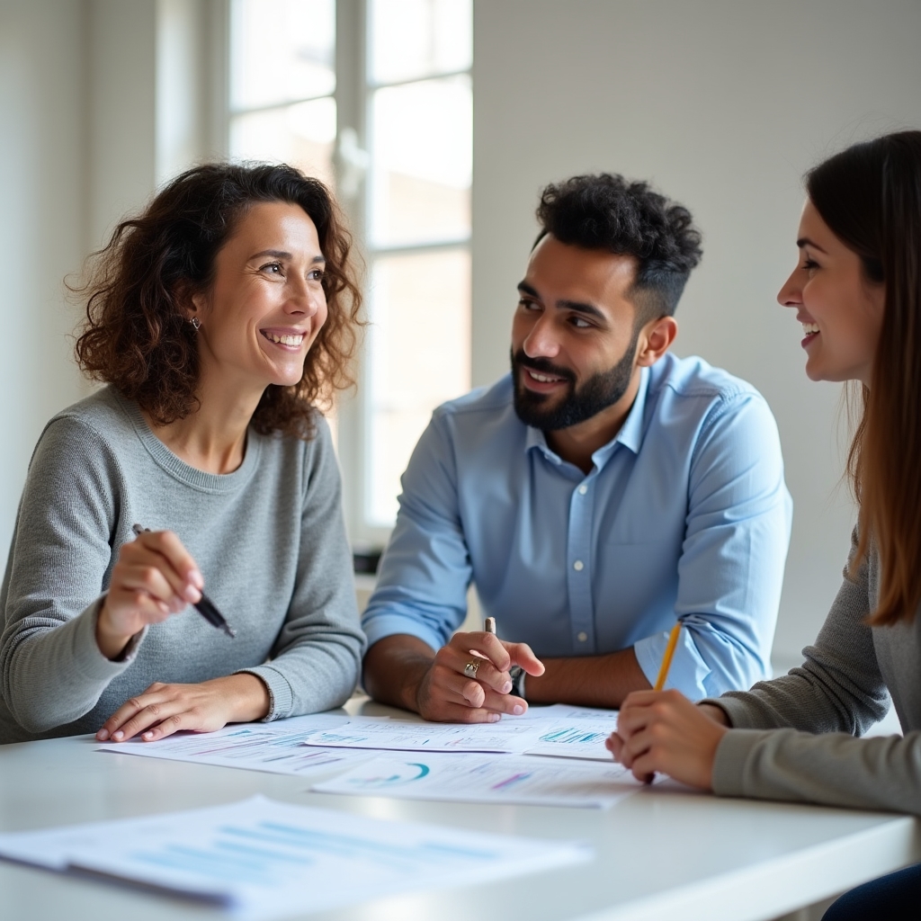 Workshop participants in discussion